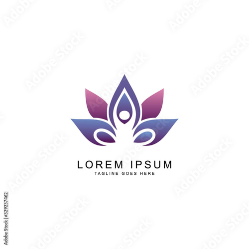 yoga logo template