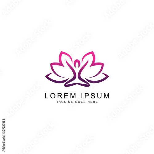 yoga logo template