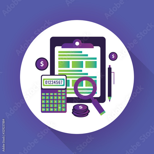 Financial analysis, accounting, business audit concepts