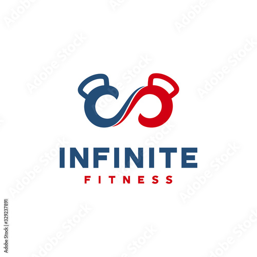 Infinity Gymnastic logo designs concept vector, Infinity Fitness logo template