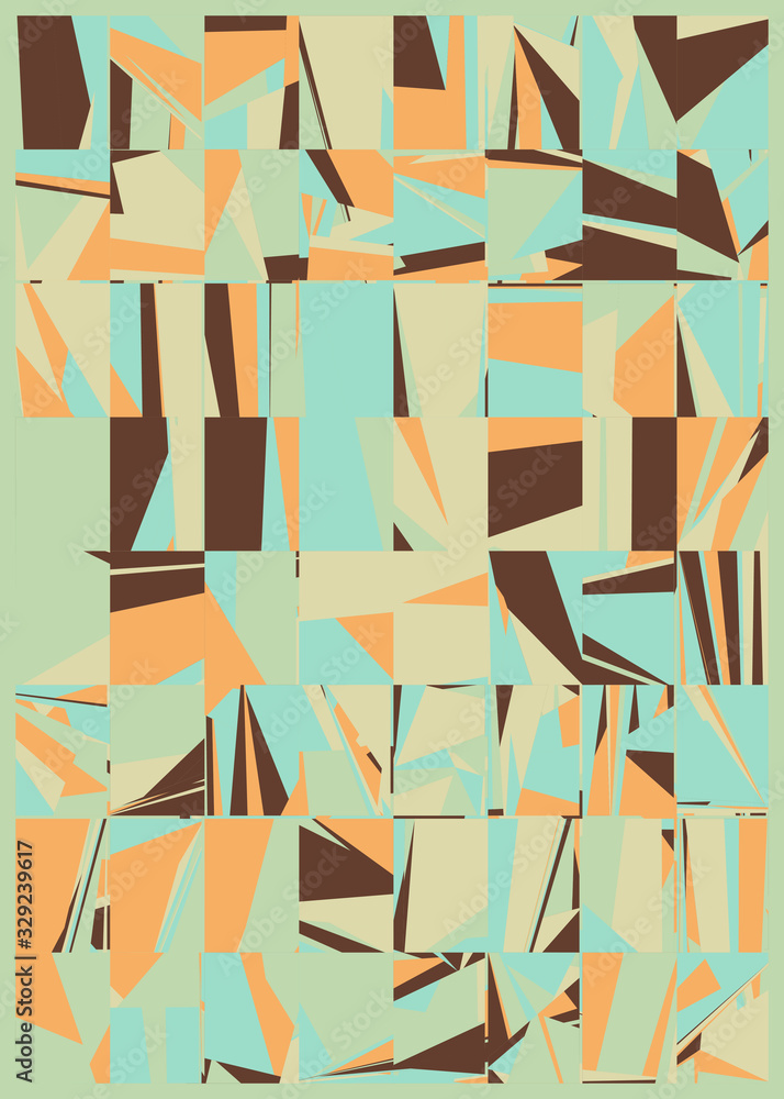 Abstract Random Color Polygones Generative Art background illustration Abstract Random Color Polygones Generative Art background illustration