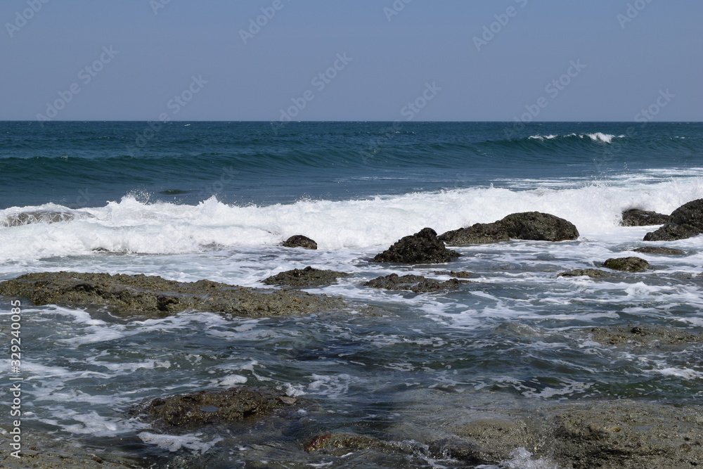 Fototapeta premium 庄内浜の荒波 日本海