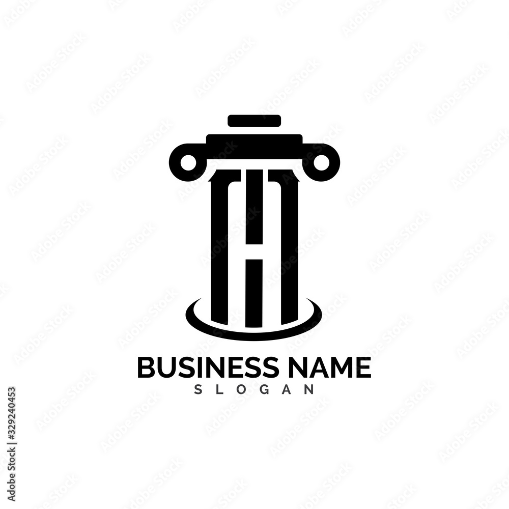 pillar Logo vector Template illustration design pillar Logo vector Template illustration design
