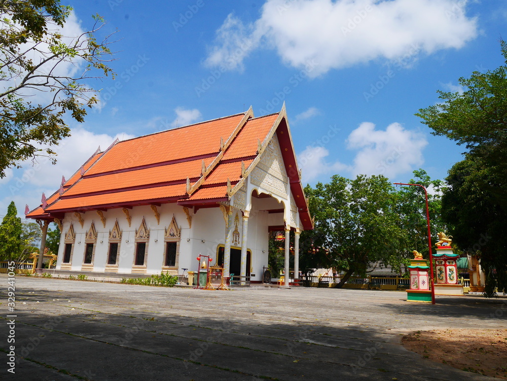 The church of the temple on a clear day