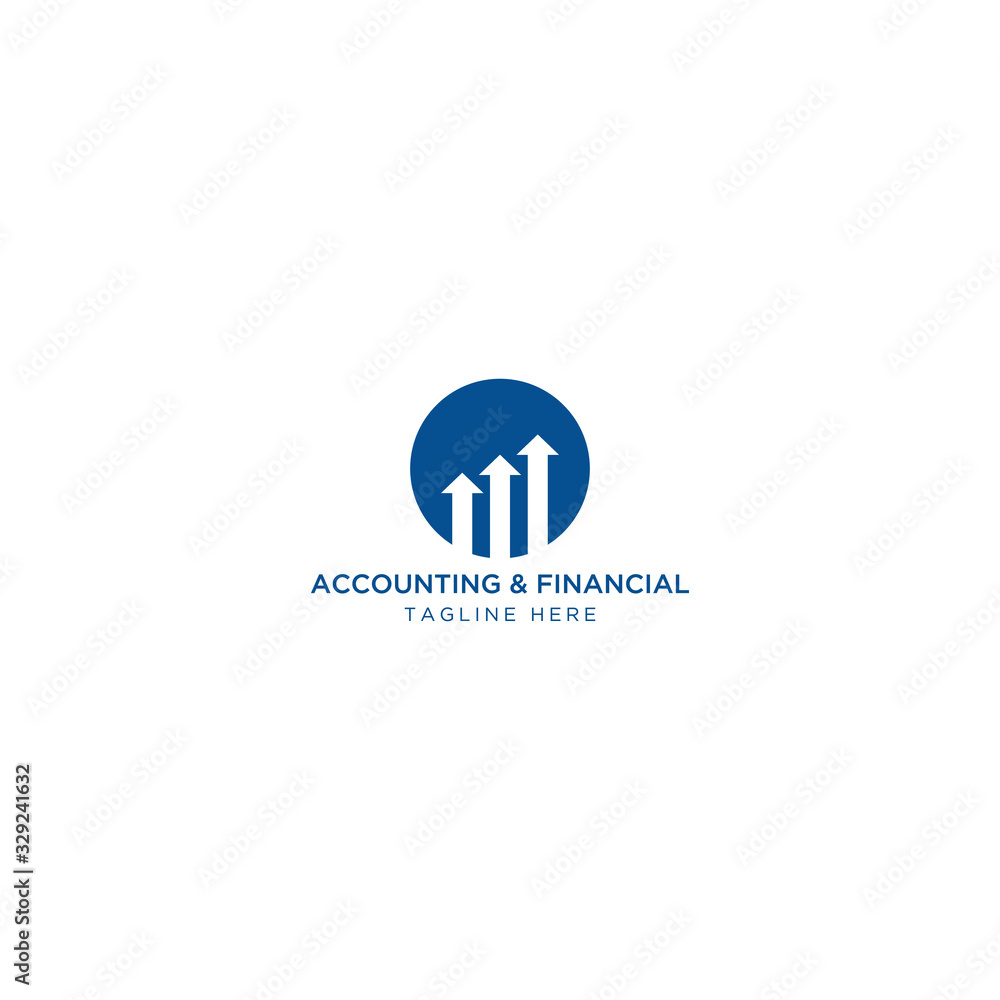 Financial and Accounting  Logo Template, Growth, economy, business, finance