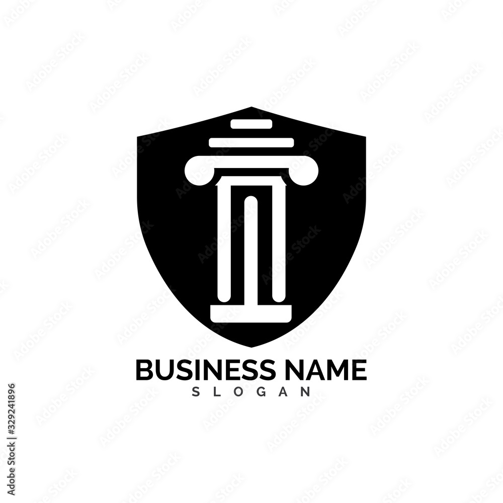 pillar Logo vector Template illustration design pillar Logo vector Template illustration design