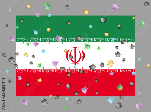 イランにウイルスの感染が広がったイメージ画像