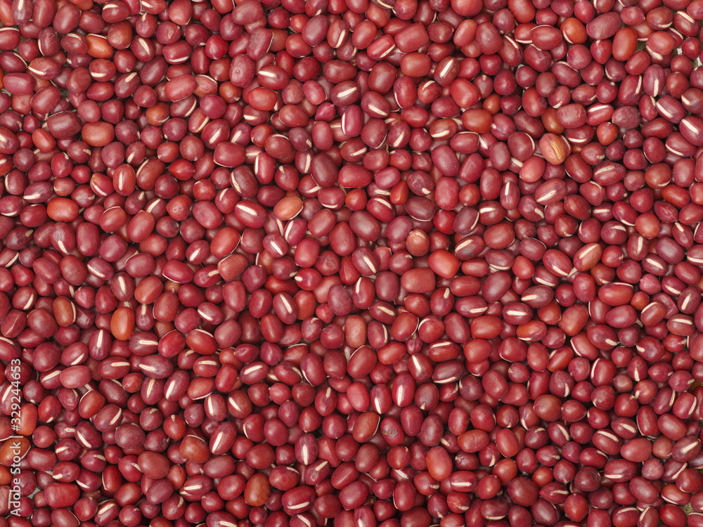 Adzuki beans background from directly above Adzuki beans background from directly above