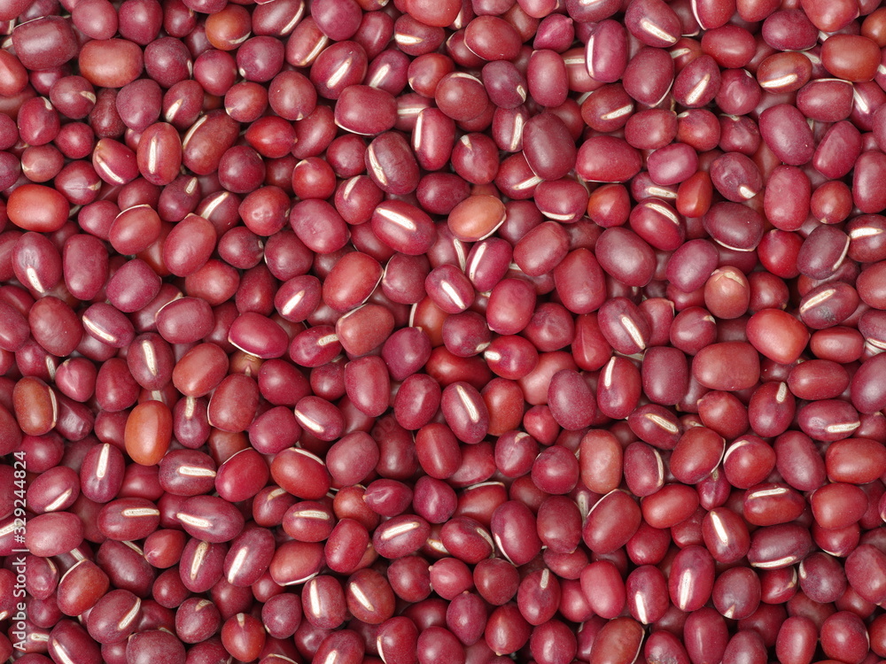 Adzuki beans background from directly above Adzuki beans background from directly above