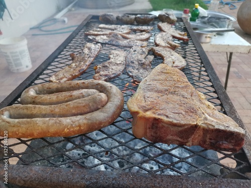 meat on grill