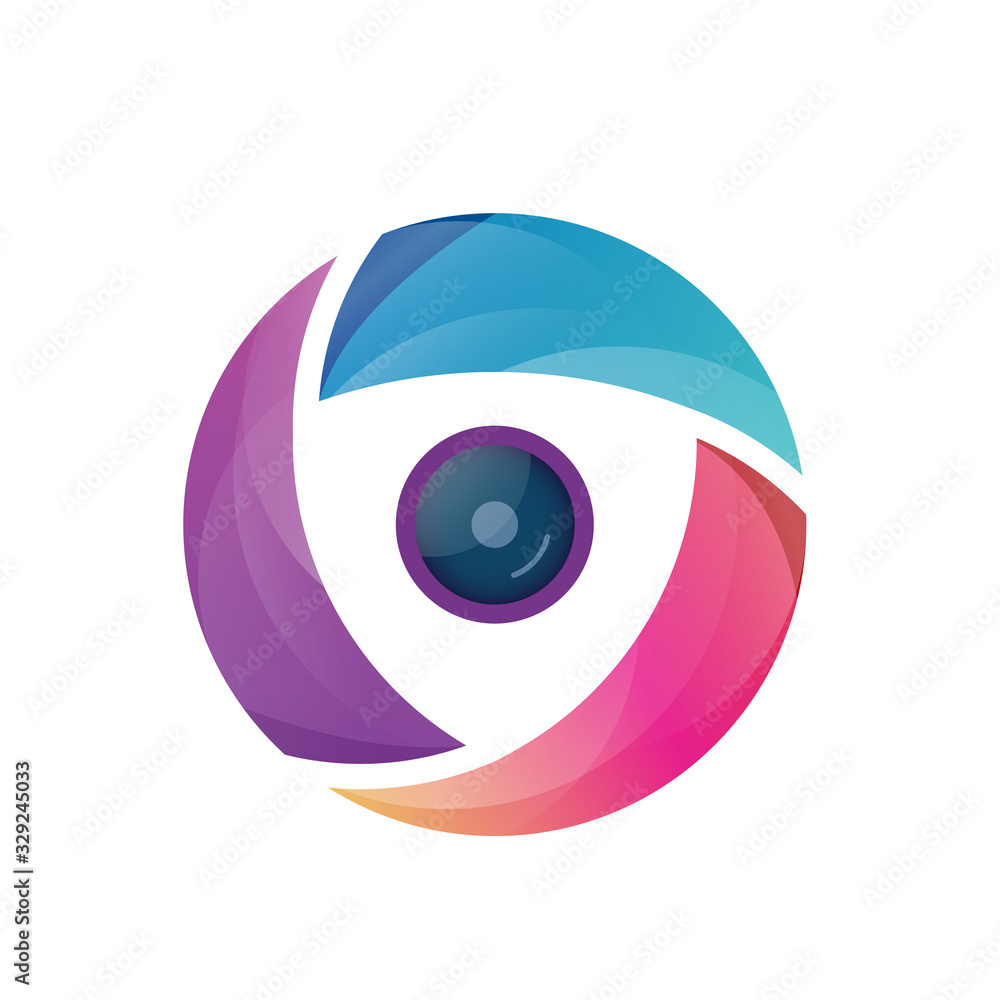 sheild eye logo template