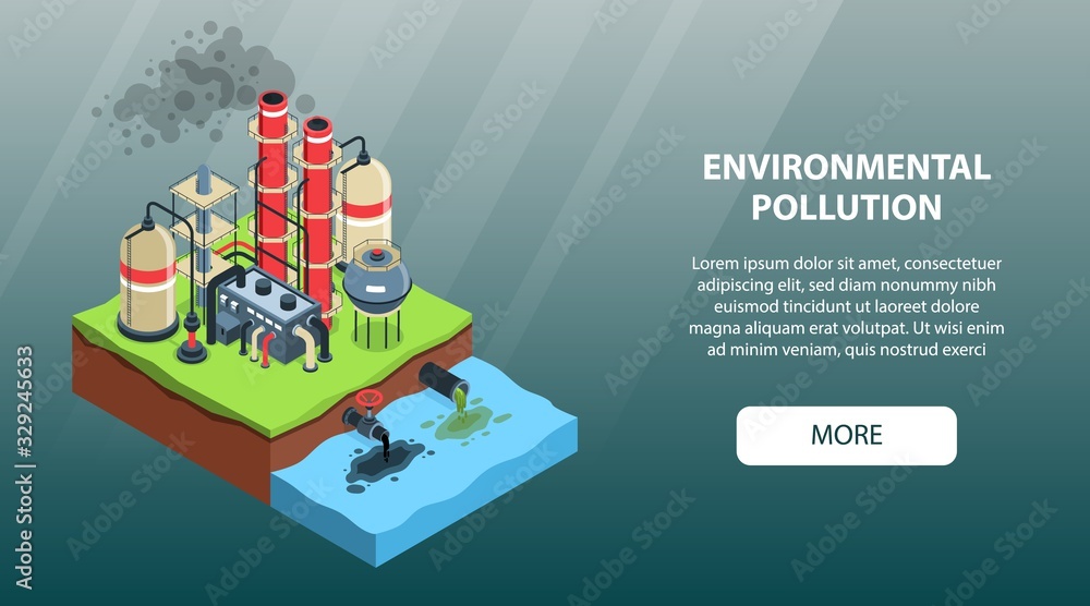Environmental Pollution Factory Banner