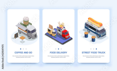 Food Delivery Trucks Banners