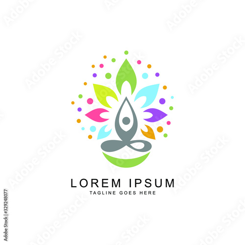 yoga logo template