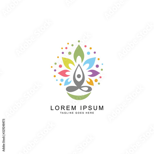 yoga logo template