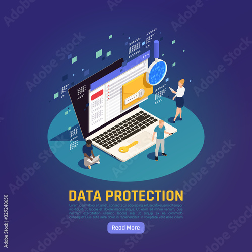 Laptop Data Protection Background
