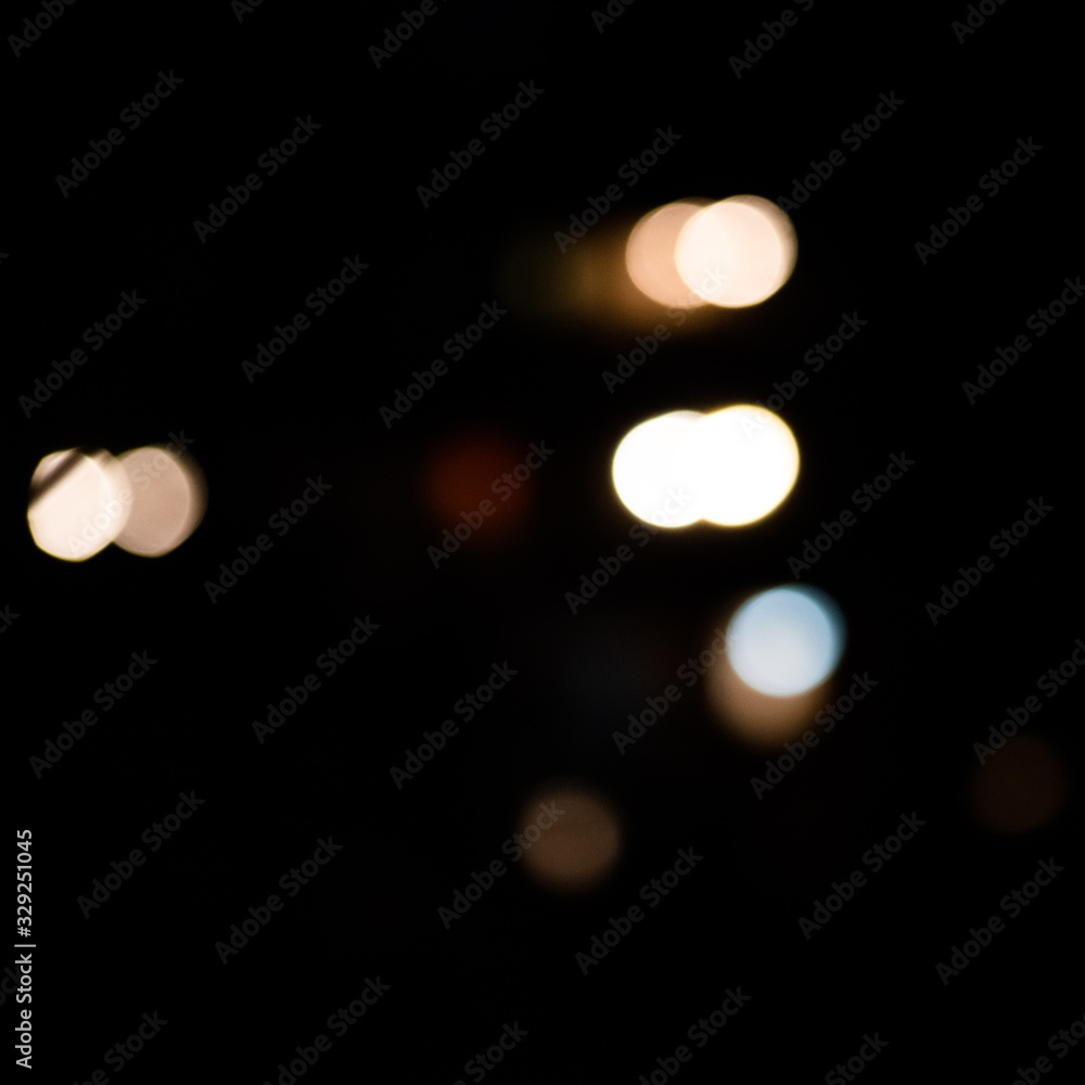 Square background with yellow bokeh Square background with yellow bokeh