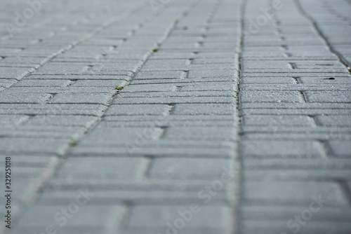 Abstract background of stone pavers, soft focus