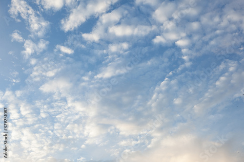 blue sky with white clouds
