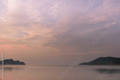shore is calm in dawn © phungatanee