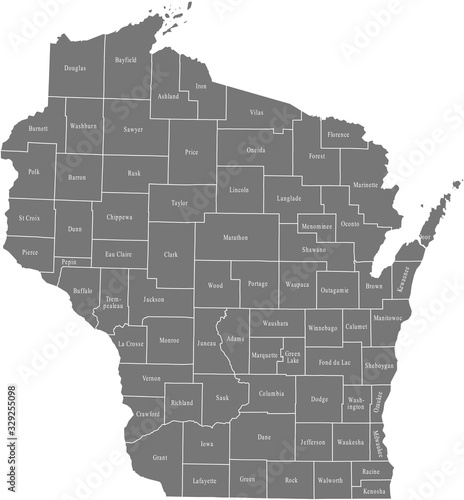 map of Wisconsin