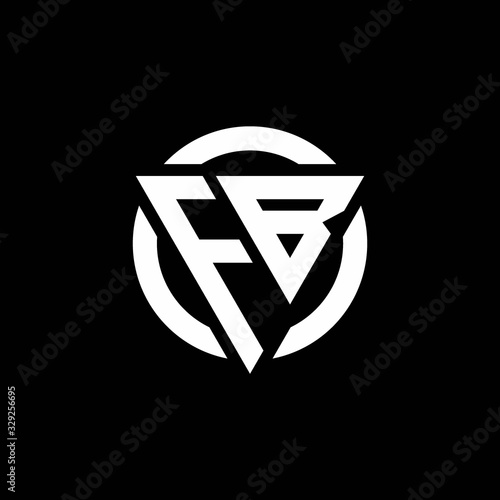 Free Download FB logo with triangle shape and circle rounded design template - GFXLoad