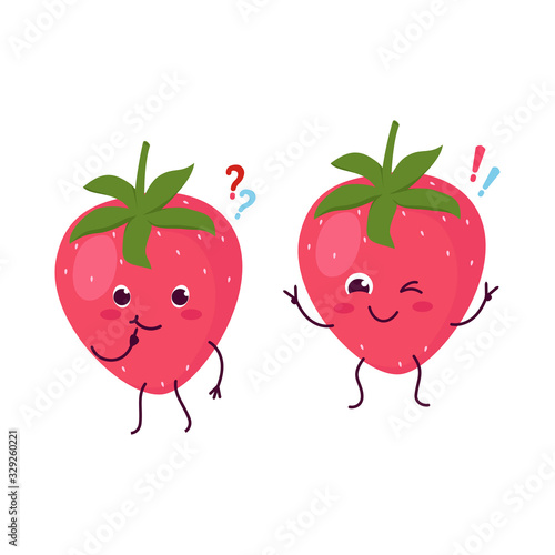Fresh strawberries, berries, natural product