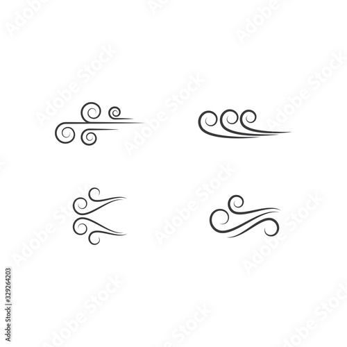 Wind icon vector