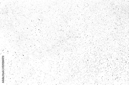 Black grainy texture isolated on white background. Dust overlay. Dark noise granules. Digitally generated image. Vector design elements. Illustration, Eps 10.