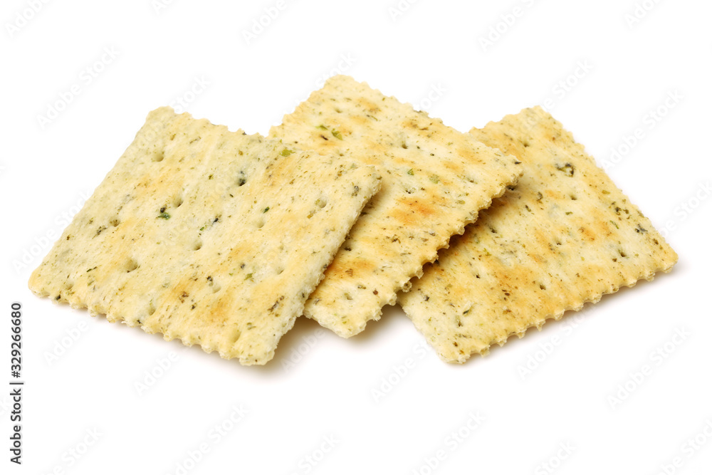 crackers isolated on white crackers isolated on white