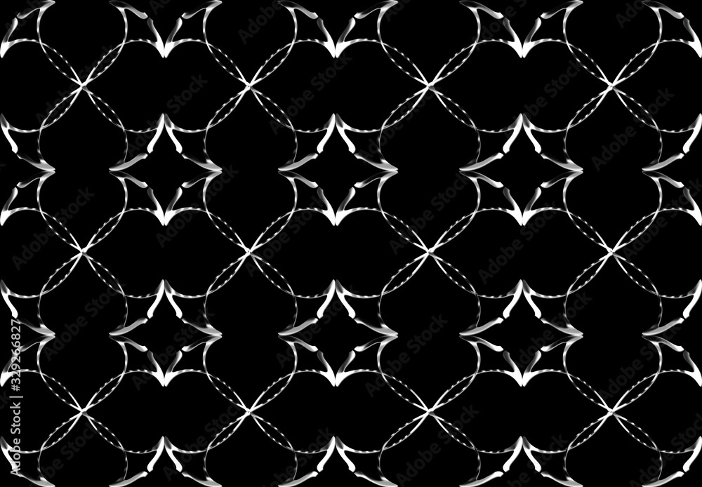 Fototapeta premium Seamless pattern design with floral background elements, beautiful ornaments