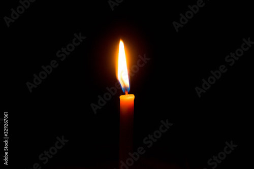 candle in dark