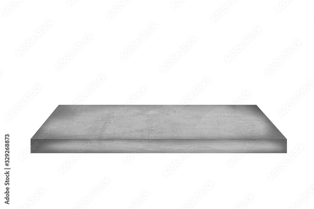 cement shelf isolated onwhite backgrounds, for product display. with clipping paths cement shelf isolated onwhite backgrounds, for product display. with clipping paths
