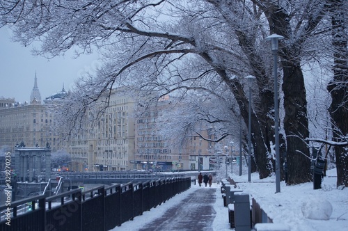 Moscow winter snow Moscowcity Moscow-city © Natalia