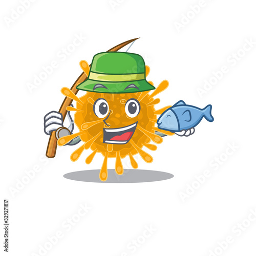 A Picture of funny Fishing coronaviruses design