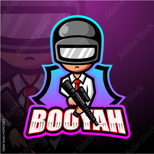 Shooter mascot esport logo design