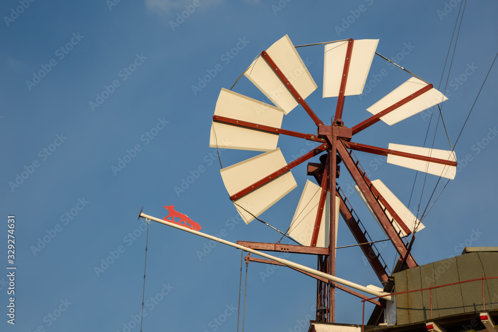 Windrad einer Windmühle
