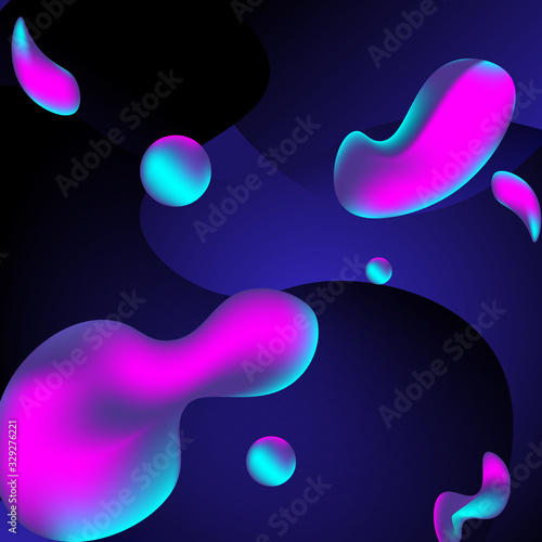 Colorful gradient fluid abstract background