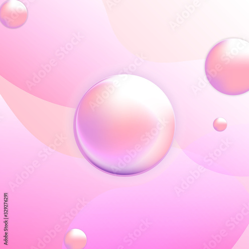 Pink gradient fluid abstract background