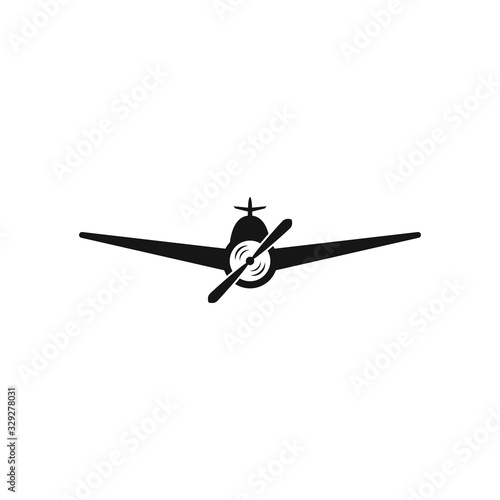 Airplane icon vector illustration design Logo