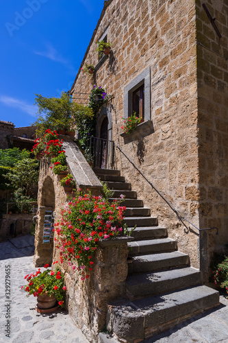 Fototapeta Naklejka Na Ścianę i Meble -  Village Civita di Bagnoregio in Italy