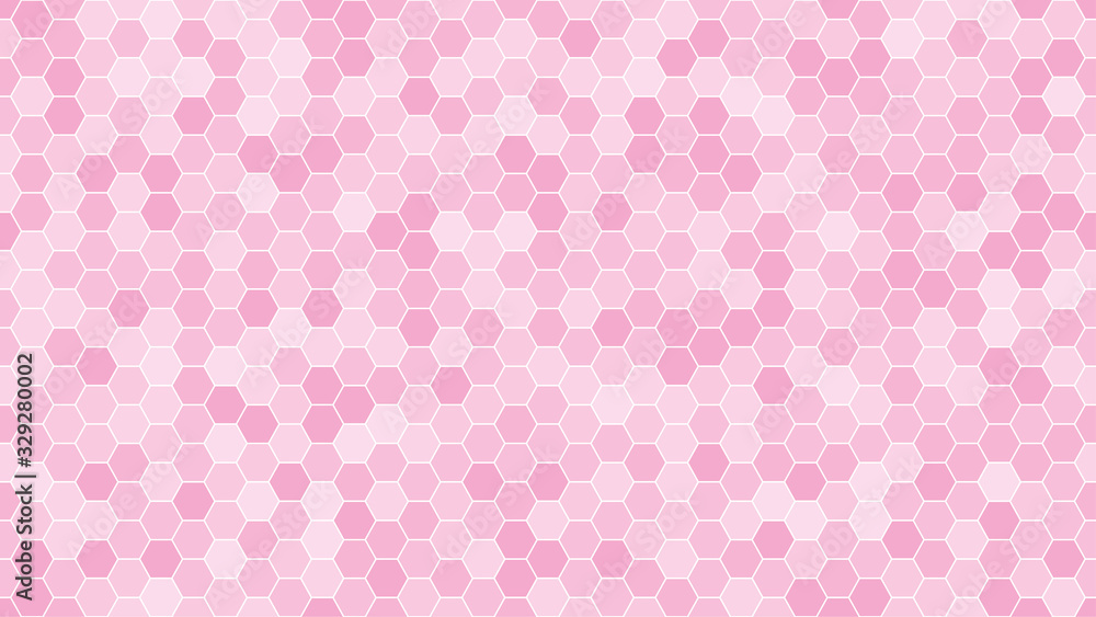 Pink hexagonal mosaic background for business presentation. HD 16x9 vector pattern. Pink hexagonal mosaic background for business presentation. HD 16x9 vector pattern.