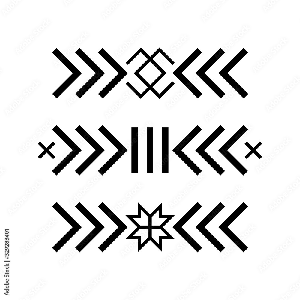 Old baltic Folk star or flower snowflake symbol. Old baltic Folk star or flower snowflake symbol.