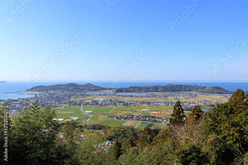 在自山からみた福岡市内 福岡県福津市