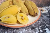 Pisang rebus or boiled banana. Pisang Kepok or Saba banana