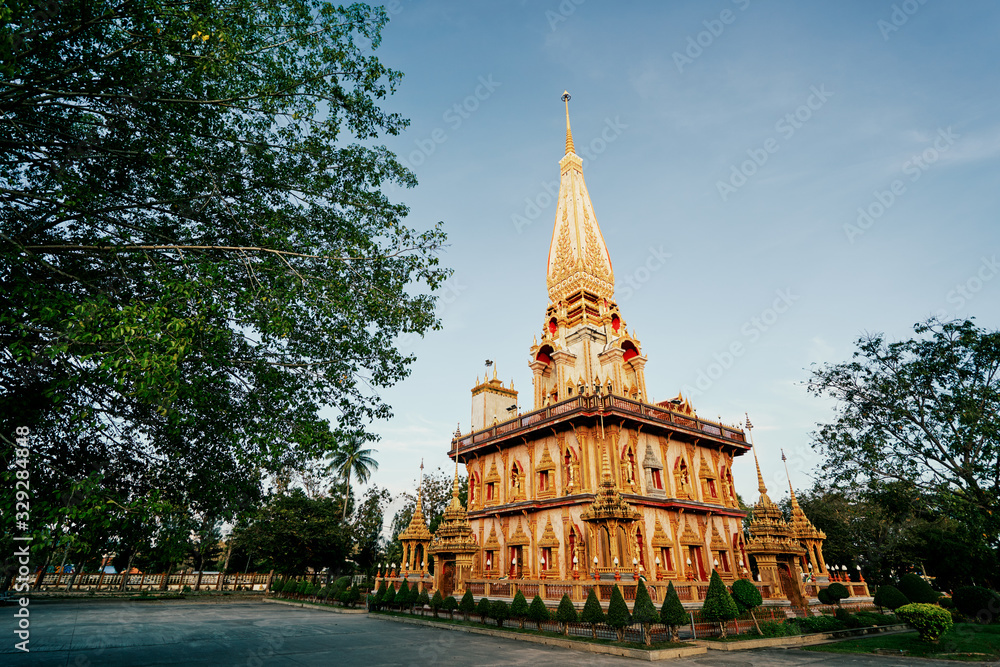 The Wat Chalong Buddhist temple in Chalong, Phuket, Thailand