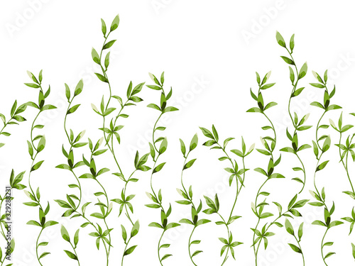 background with flowers and leaves