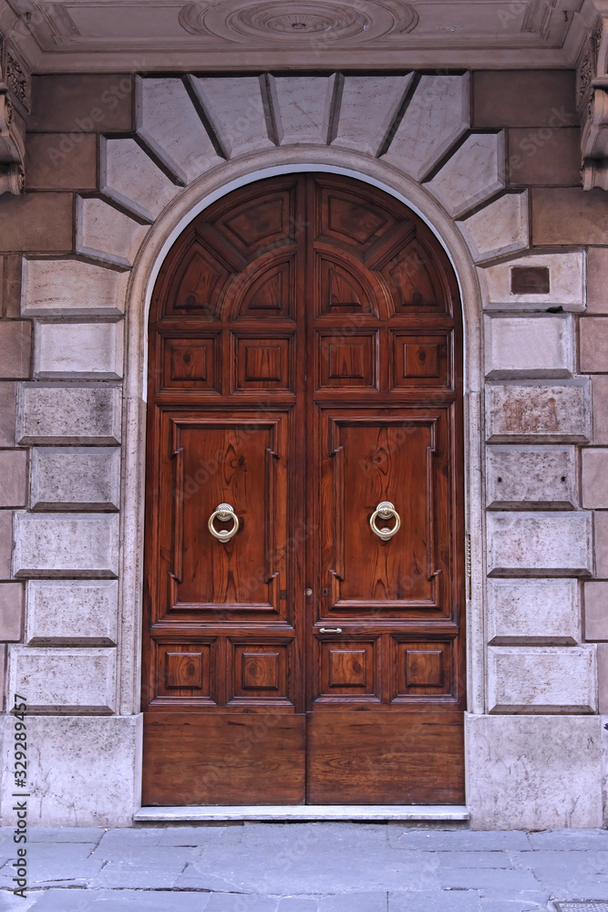 Old wooden door