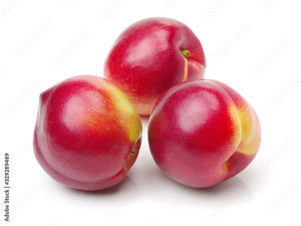 Obraz premium nectarine on a white background
