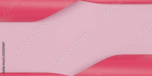 Abstract pink paper background. Fashion trending backdrop. 3d illustration © ivystock